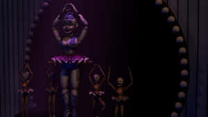 Fnaf Sister Location Wallpaper: The Animatronics Take The Stage Wallpaper