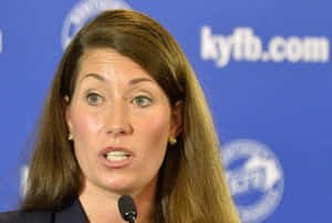 Focused Alison Lundergan Grimes Wallpaper