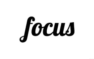 Focused Cursive Wallpaper