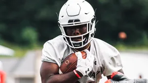Focused Football Player During Practice Wallpaper