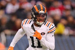 Focused Football Player Number11 Wallpaper