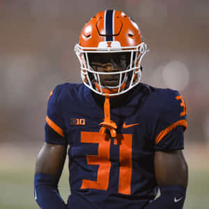 Focused Football Player Number31 Wallpaper