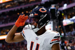 Focused Football Player Saluting11 Wallpaper