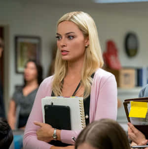 Focused Professional Womanin Meeting Wallpaper