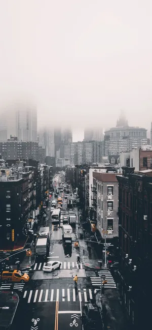 Foggy_ Cityscape_ Aerial_ View.jpg Wallpaper