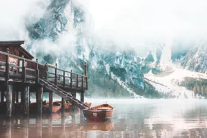 Foggy Lake Landscape Hd Scenery Wallpaper