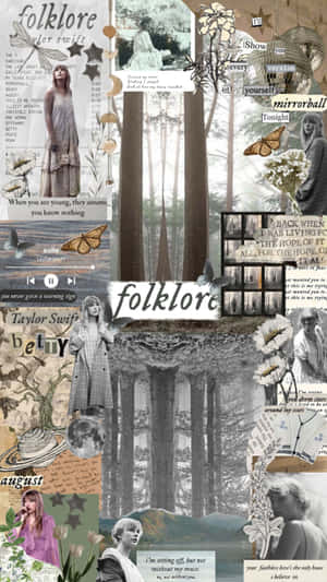 Folklore_ Aesthetic_ Collage Wallpaper