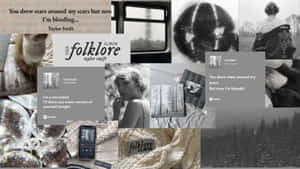 Folklore_ Aesthetic_ Collage_ Taylor_ Swift Wallpaper