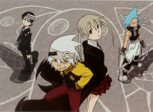 Follow Maka, Soul, Black Star, And Death The Kid On Their Incredible Journey As They Hunt Witches And Evils In ‘soul Eater’ Manga. Wallpaper