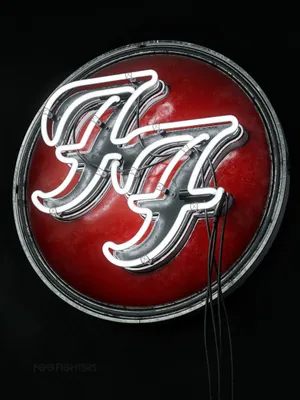 Foo Fighters Neon Logo Wallpaper