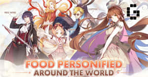 Food Fantasy Characters Personification Wallpaper