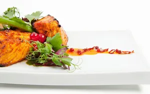 Food On White Plate Wallpaper