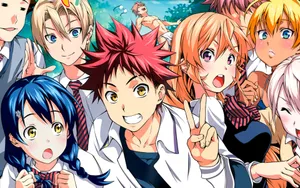 Food Wars Shokugeki No Soma Group Photo Wallpaper