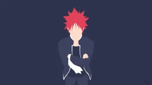 Food Wars Shokugeki No Soma Minimalist Wallpaper