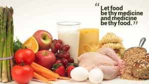 Foodas Medicine Quote Image Wallpaper