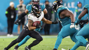 Football Action Jaguarsvs Ravens Wallpaper