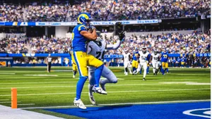 Football Catchin Endzone Wallpaper