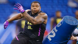 Football Combine Drill Performance Daron Payne Wallpaper