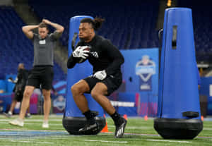 Football Combine Drill Performance Wallpaper