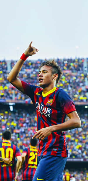 Football Galaxy Brazilian Player Neymar Wallpaper