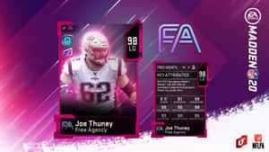 Football Guard Joe Thuney Poster Wallpaper