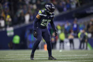 Football Linebacker Ready Position Wallpaper