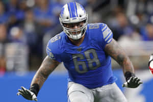 Football Offensive Tackle Taylor Decker Wallpaper