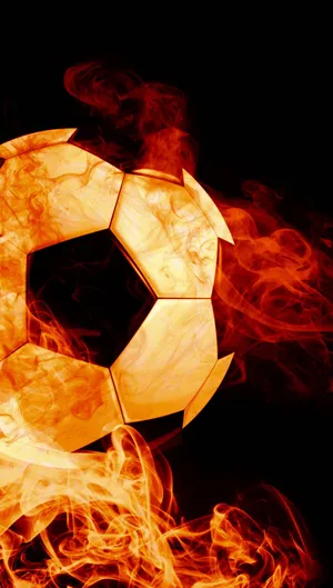 Football On Fire Wallpaper