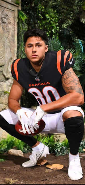 Football Player Andrei Iosivas Portrait Wallpaper