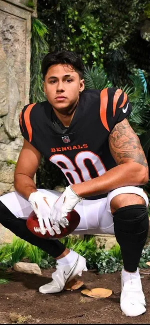 Football Player Andrei Iosivas Portrait Wallpaper