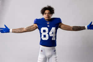 Football Player Blue Jersey84 Wallpaper