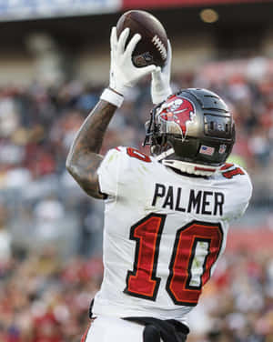 Football Player Catching Ball Number10 Palmer Wallpaper