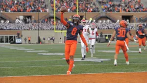 Football Player Celebrating Touchdown Wallpaper