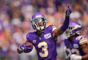 Football Player Celebrating Touchdown Wallpaper