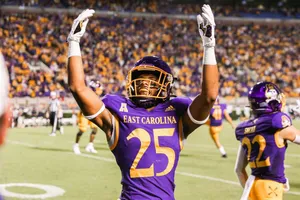 Football Player Celebration East Carolina25 Wallpaper