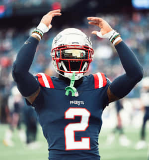 Football Player Celebration Gesture Wallpaper