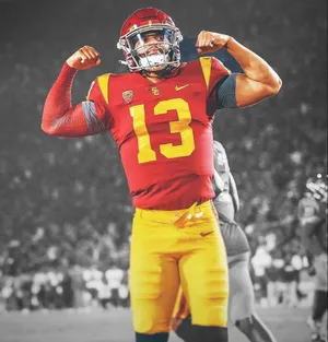 Football Player Celebration Number13 Wallpaper