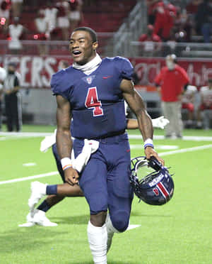 Football Player Celebration Number4 Wallpaper