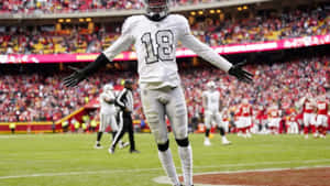 Football Player Celebration Stadium Wallpaper