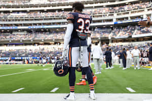 Football Player Field View32 Johnson Wallpaper