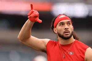 Football Player Gesture Number One Wallpaper