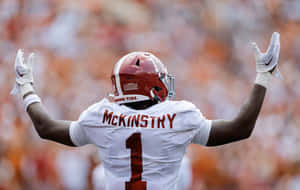 Football Player Mc Kinstry Celebration Wallpaper