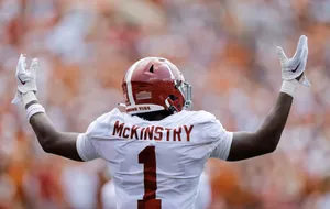 Football Player Mc Kinstry Celebration Wallpaper