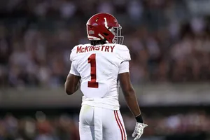 Football Player Mc Kinstry Number One Jersey Wallpaper