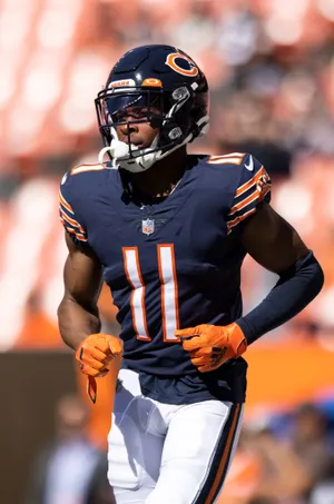 Football Player Number11 Chicago Bears Uniform Wallpaper