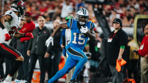 Football Player Number15 Action Shot Wallpaper