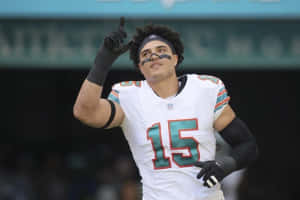 Football Player Number15 Celebration Wallpaper