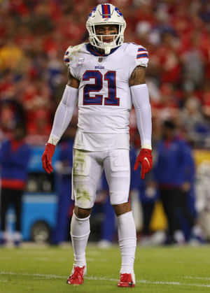 Football Player Number21 Bills Uniform Wallpaper