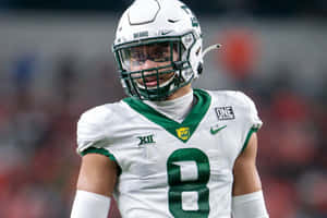 Football Player Number8 Baylor Uniform Wallpaper