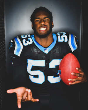 Football Player Portrait Brian Burns Wallpaper